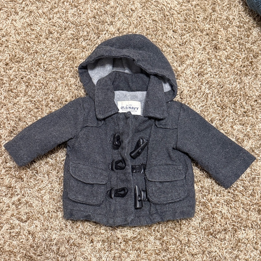 Old Navy Kids Charcoal Pea Coat